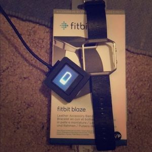 Fitbit Blaze with Leather Band